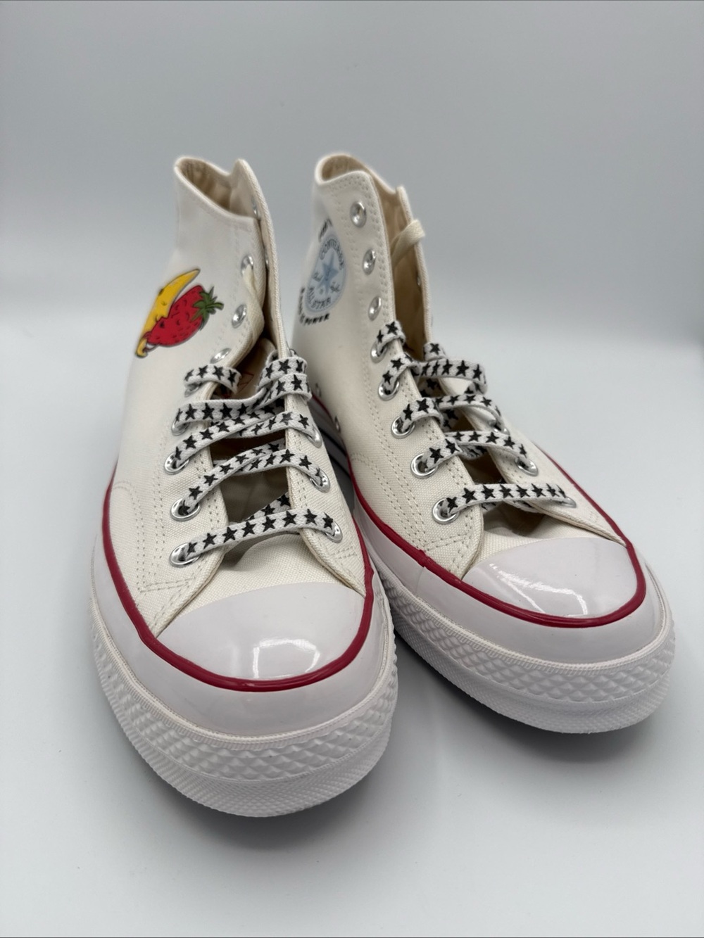 Size 11 - Sky Farm Workwear x Converse Chuck 70 High Strawberry Moon - Whi